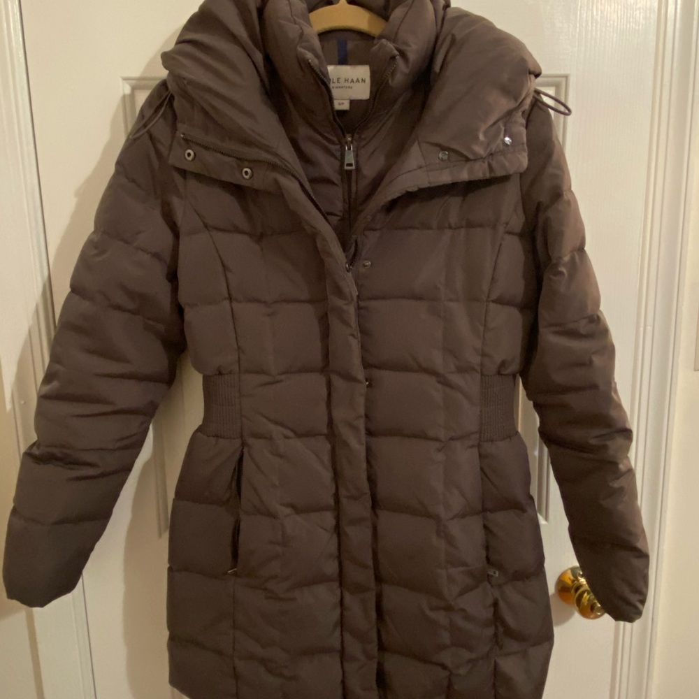 Cole Haan Bib Insert Down Coat - Small